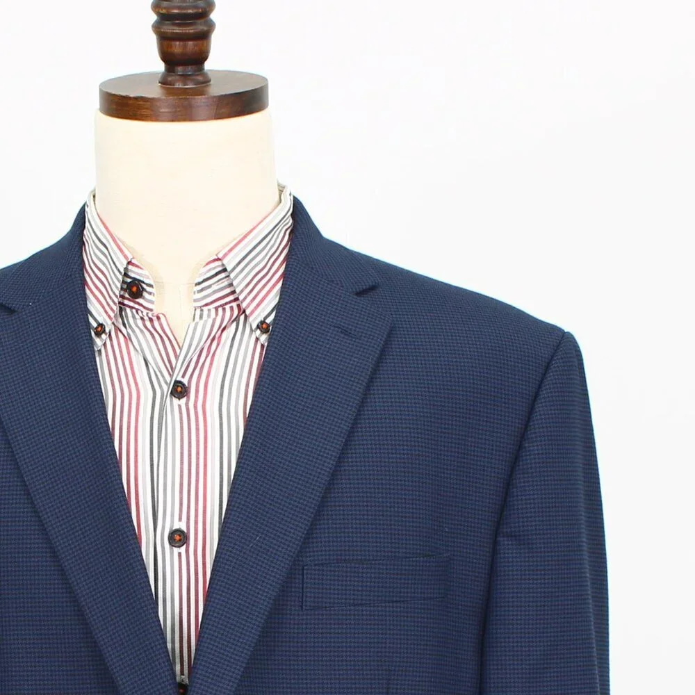 Ralph Lauren 44L Navy HT 2-Button Sport Coat Blazer Jacket W030